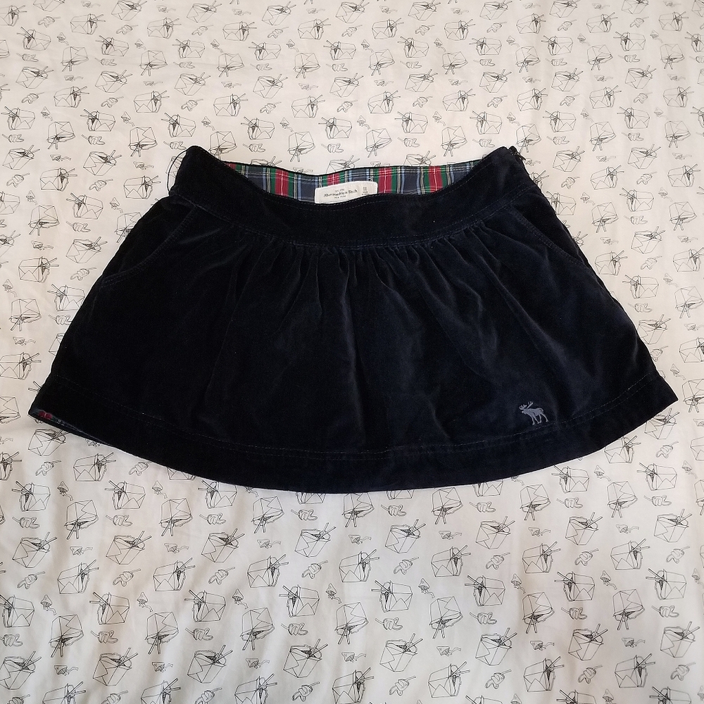 Abercrombie & Fitch navy bubble skirt